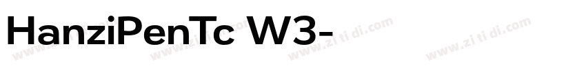 HanziPenTc W3字体转换